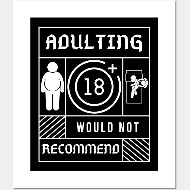 Adulting Wall Art by GMAT